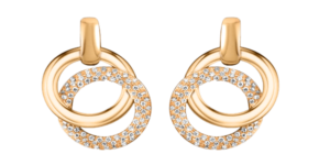 Gold hoop earrings diamond Northern Virginia