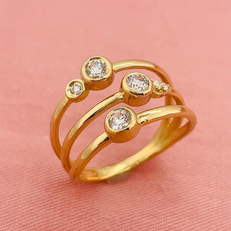 Gold diamond rings McLean