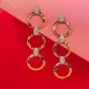 Gold hoop earrings diamond 2 Northern Virginia